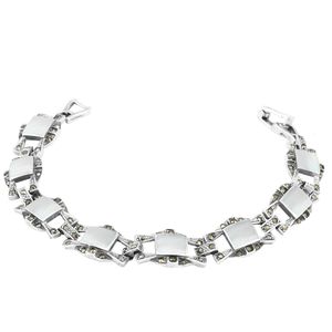 Pulseira em Prata Madrepérola com Marcassitas - 11356