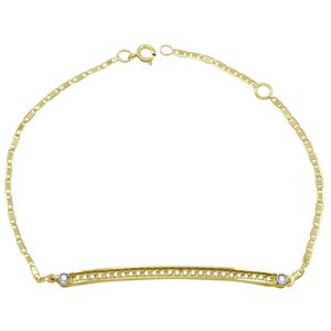 Pulseira em Ouro 18K com Diamante - AU1655