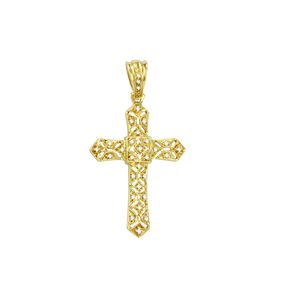 Pingente em Ouro 18K Cruz com Diamantes - AU1906