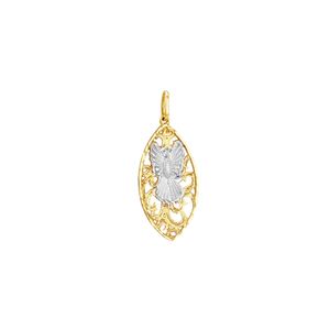 Pingente Ouro 18K Divino Dois Tons - AU3071