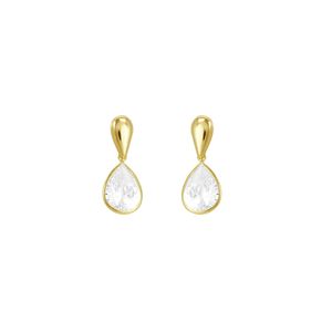Brinco Ouro 18K Gota com Zircônia - AU2035