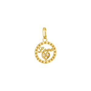 Pingente Ouro 18K Love com Diamantes - AU2068