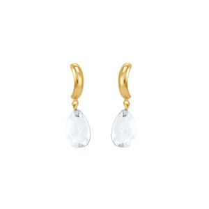 Brinco em Ouro 18K Gota com Zircônia - AU2166