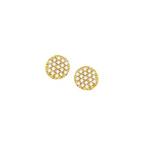 Brinco em Ouro 18K Pavê com Diamante - AU2408
