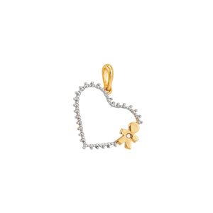 Pingente Ouro 18K Menino com Diamantes - AU2483