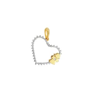 Pingente Ouro 18K Menina com Diamante - AU2482