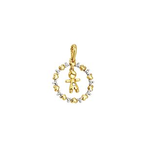 Pingente Ouro 18K Menino com Brilhante - AU2496