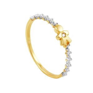 Anel em Ouro 18K Menino com Diamante - AU2502