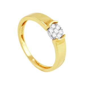 Anel em Ouro 18K Pavê com Diamantes - AU2516