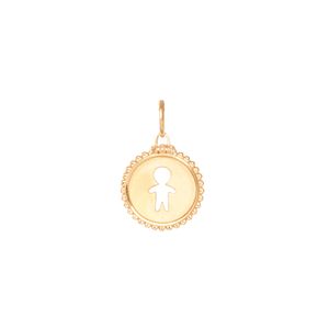 Pingente em Ouro 18K Menino com Diamantes - AU2484