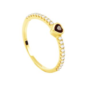 Anel Ouro 18K Zircônias - AU1630