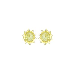 Brinco Folheado com Cristal - 12987