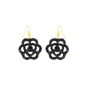 Brinco Folheado Flor Drusa - 12991