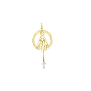 Pingente em Ouro 18K Nsa. Sra. Aparecida - AU2959