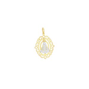 Pingente em Ouro 18K N. Sra. Aparecida - AU3026