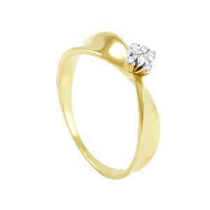 Anel em Ouro 18k Pavê com Diamantes - AU3102
