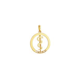 Pingente em Ouro 18k de Formatura Medicina - AU3133