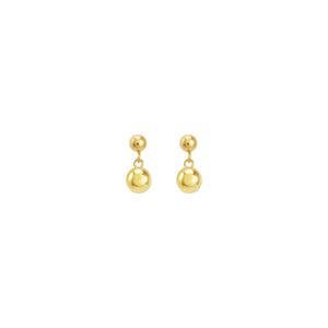 Brinco Infantil em Ouro 18K com Bolinhas - AU2000