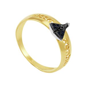 Anel em Ouro 18K Nossa Senhora Aparecida - AU3296