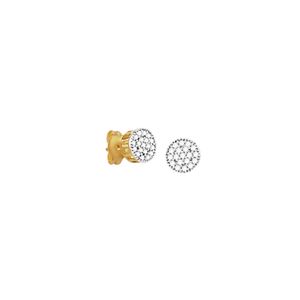 Brinco em Ouro 18K Pavê com Zircônias - AU3304