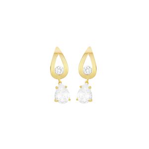 Brinco em Ouro 18K com Zircônia - AU2980