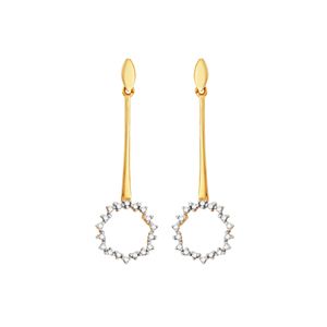 Brinco Ouro 18K com Diamantes - AU2461