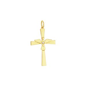 Pingente em Ouro 18K Cruz com Diamante - AU3369