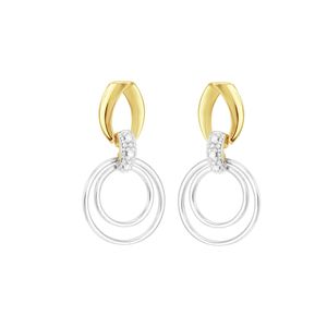 Brinco em Ouro 18K Pendente com Diamante - AU3437