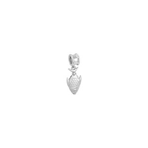 Pingente em Ouro Branco 18K Peixe Linha Hair - AU1830