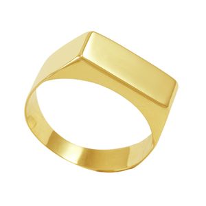 Anel em Ouro 18K Chapa Liso - AU3499