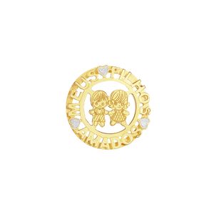 Pingente em Ouro 18k Meus Filhos - AU3552