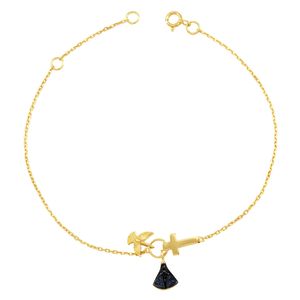 Pulseira em Ouro 18K N. Senhora e Divino - AU3610
