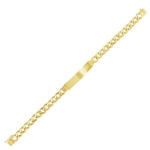 Pulseira em Ouro 18K Placa com Elos Grumet - AU3650