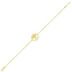 Pulseira em Ouro 18K Arvore da Vida - AU3574