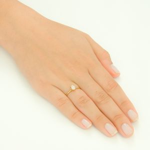 Anel em Ouro 18k Pavê com Diamantes - AU3177