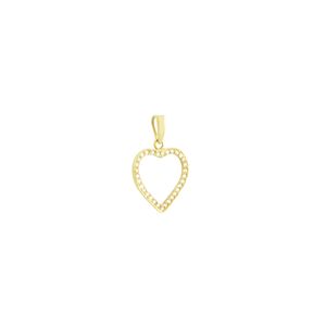 Pingente em Ouro 18K Coração com Diamantes - AU3740