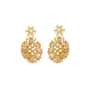 Brinco em Ouro 18K Morganita e Diamantes - AU3755