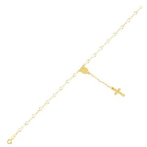 Pulseira em Ouro 18K Terço Religioso - AU3769
