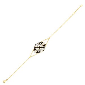 Pulseira em Ouro 18K Espinélios e Diamantes - AU3858