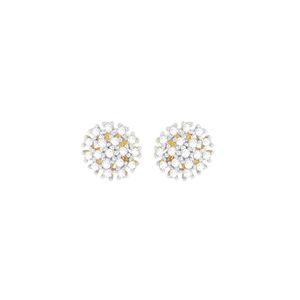 Brinco em Ouro 18K Pavê com Diamantes - AU3862