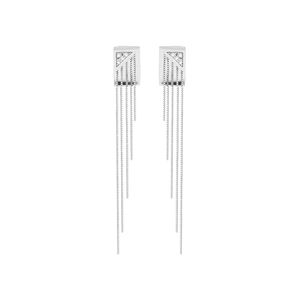 Brinco em Ouro Branco 18K com Diamantes - AU1541