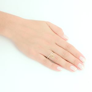 Anel em Ouro 18K Menina com Zircônias - AU2505