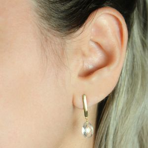 Brinco em Ouro 18K com Zircônia - AU3244