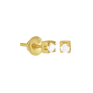 Brinco em Ouro 18K Ponto de Luz com Diamante - AU4102
