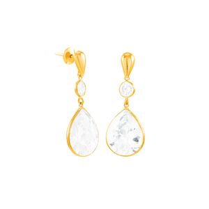 Brinco em Ouro 18K com Zircônia Gota - AU4189
