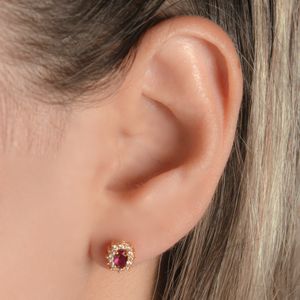 Brinco em Ouro 18K com Zircônias - AU2646