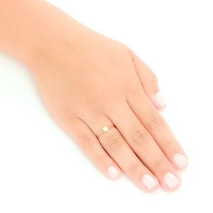Anel Solitário em Ouro 18K com Zircônia - AU10935