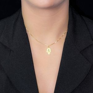 Pingente em Ouro 18K Menina com Diamante - AU4164