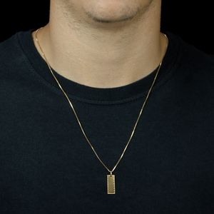 Pingente em Ouro 18K Placa Lisa Trabalhada - AU3763