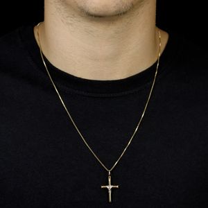 Pingente em Ouro 18k Crucifixo com Manto - AU3718